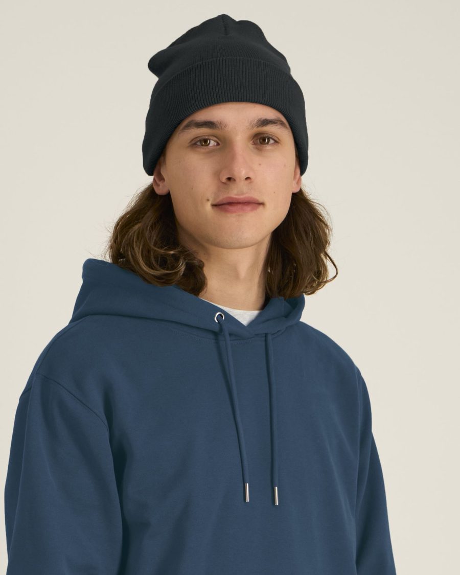 Rib Beanie — Farbe BLACK