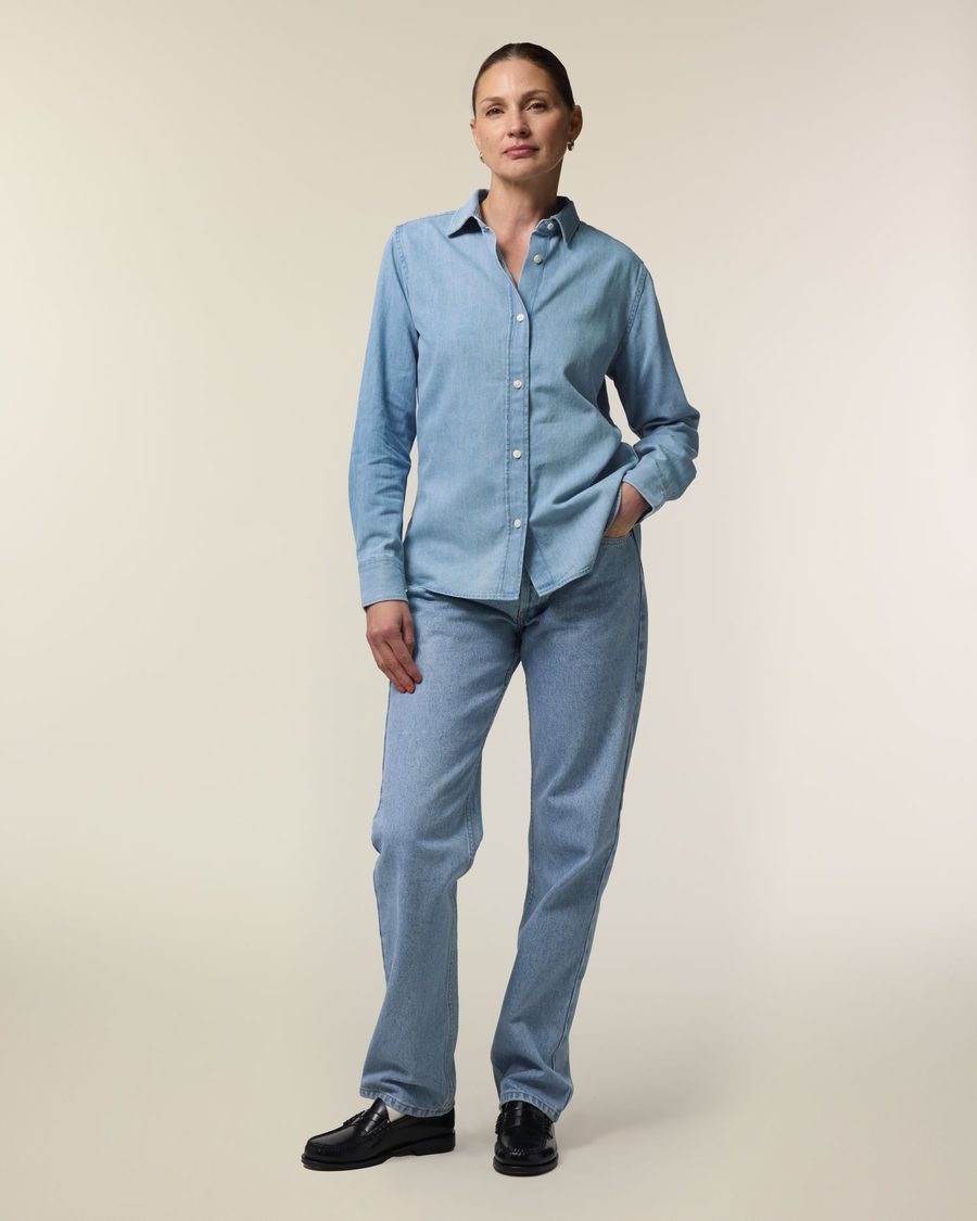 Stella Denim Shirt — Farbe LIGHT WASH