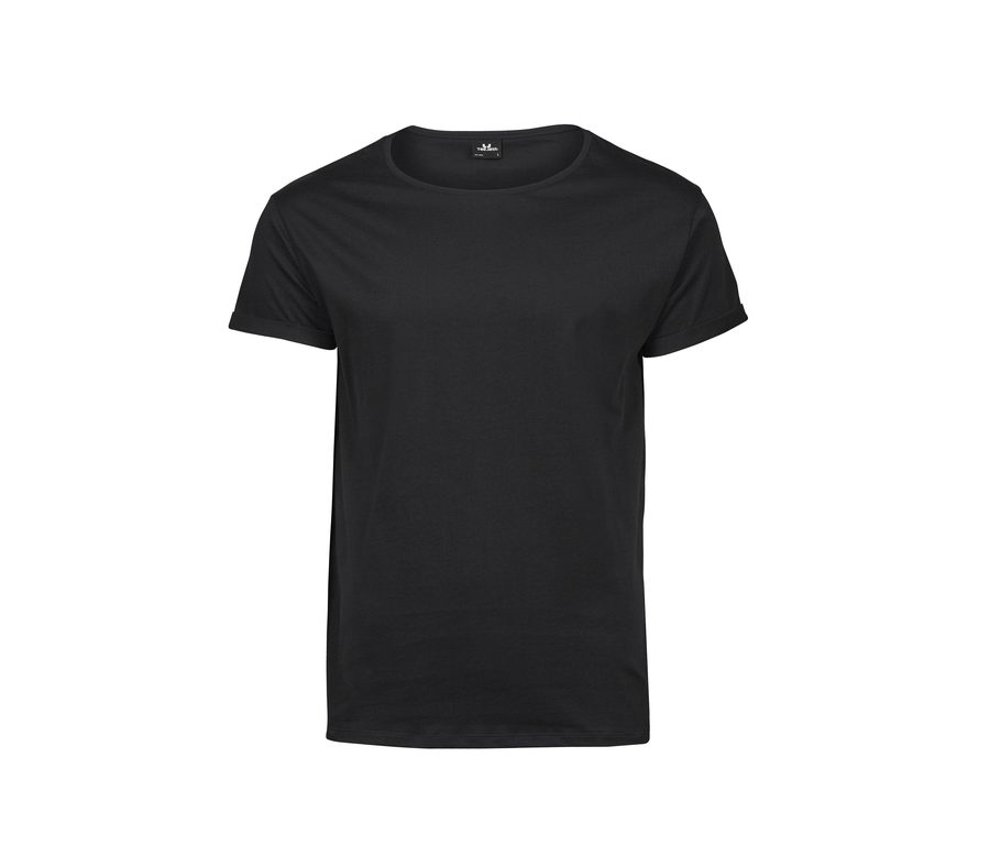 ROLL-UP TEE — Farbe BLACK