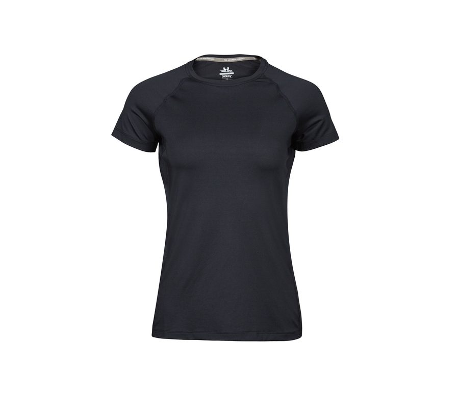 WOMENS COOLDRY TEE — Farbe BLACK