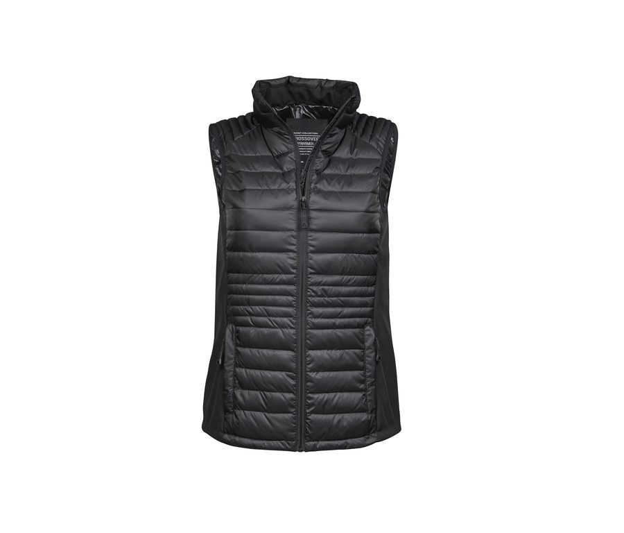 WOMENS CROSSOVER BODYWARMER — Farbe BLACK / BLACK / BLACK