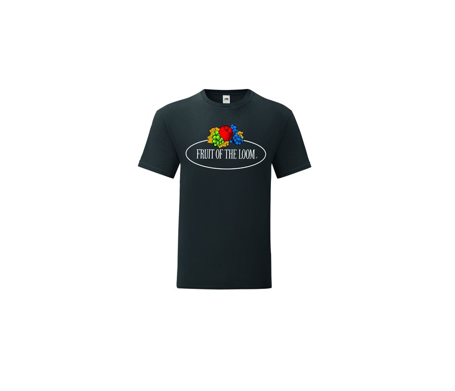 VINTAGE T LARGE LOGO — Farbe BLACK