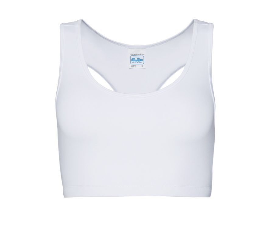 WOMEN'S COOL SPORTS CROP TOP — Farbe ARCTIC WHITE