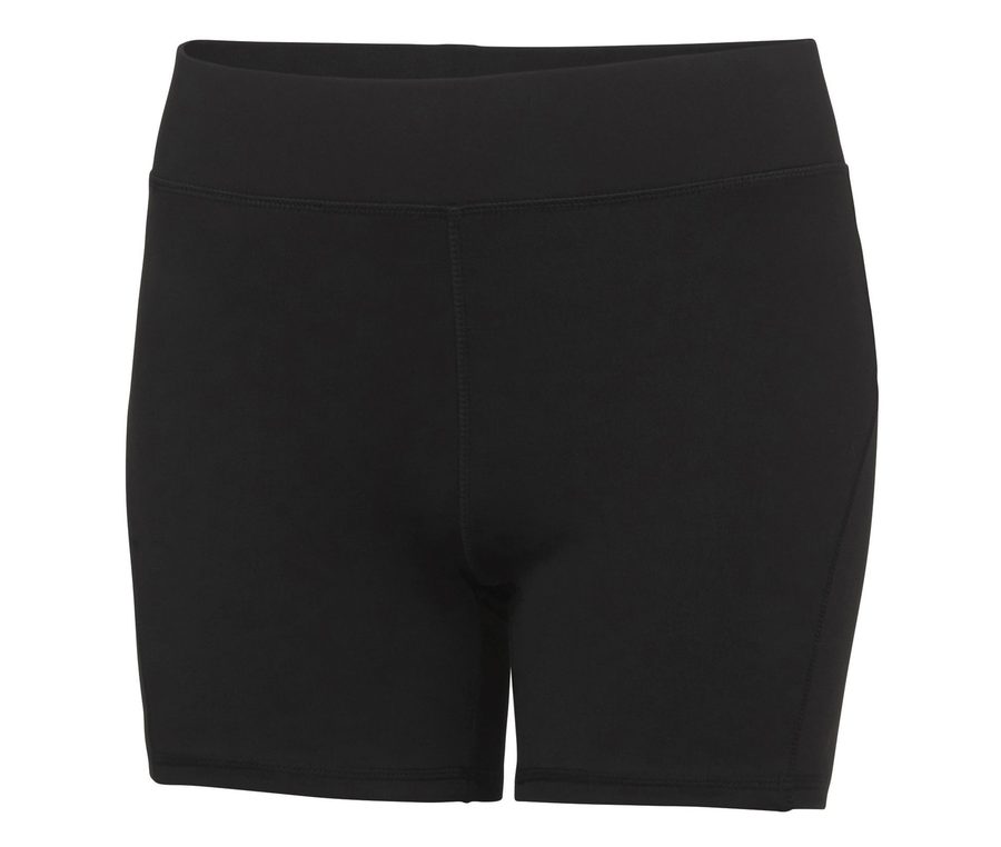 WOMEN'S COOL TRAINING SHORTS — Farbe JET BLACK