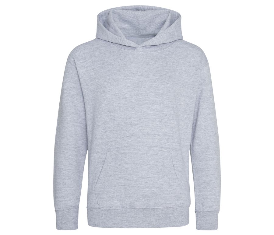 KIDS ORGANIC HOODIE — Farbe HEATHER GREY
