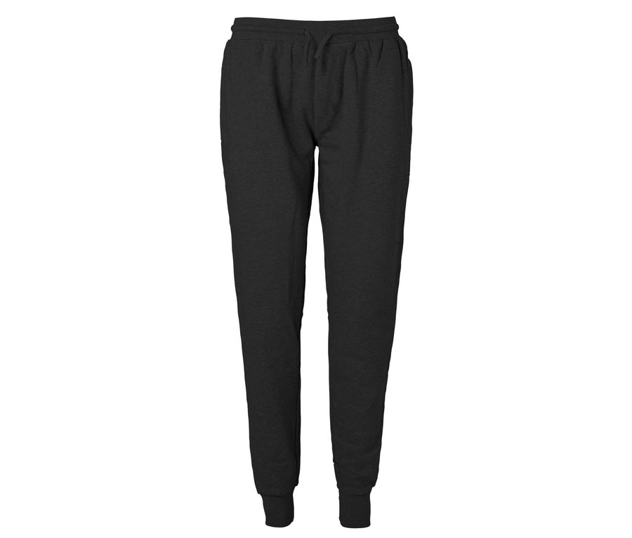 SWEATPANTS WITH CUFF AND ZIP POCKET — Farbe BLACK