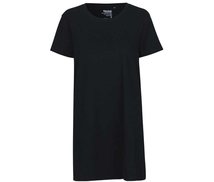 LADIES LONG LENGTH T-SHIRT — Farbe BLACK