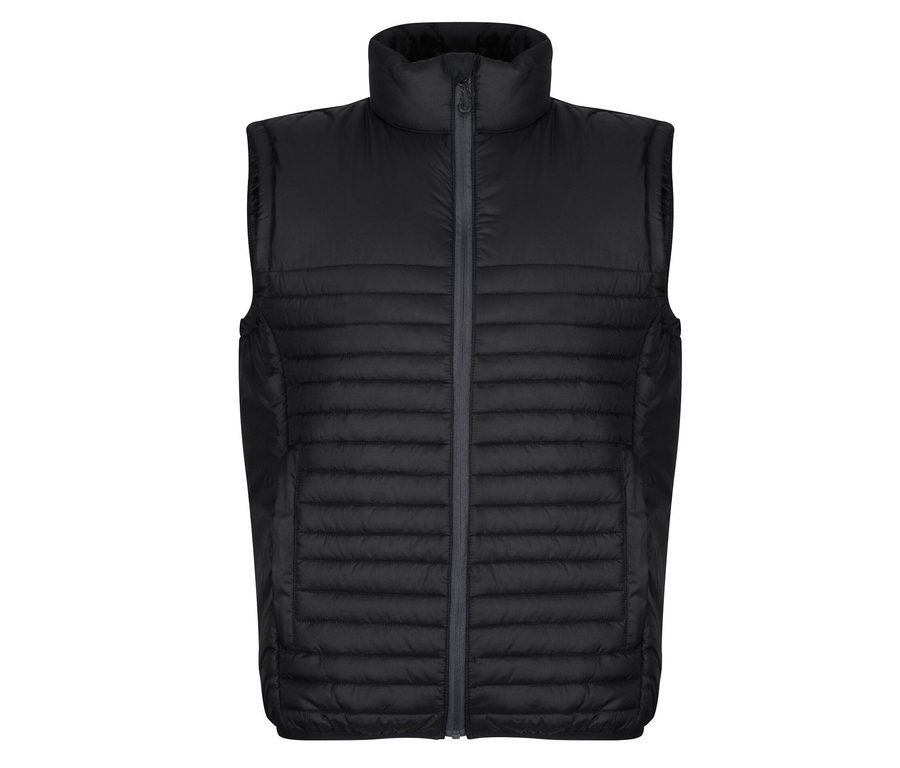 HONESTLY MADE RECYCLED THERMAL BODYWARMER — Farbe BLACK