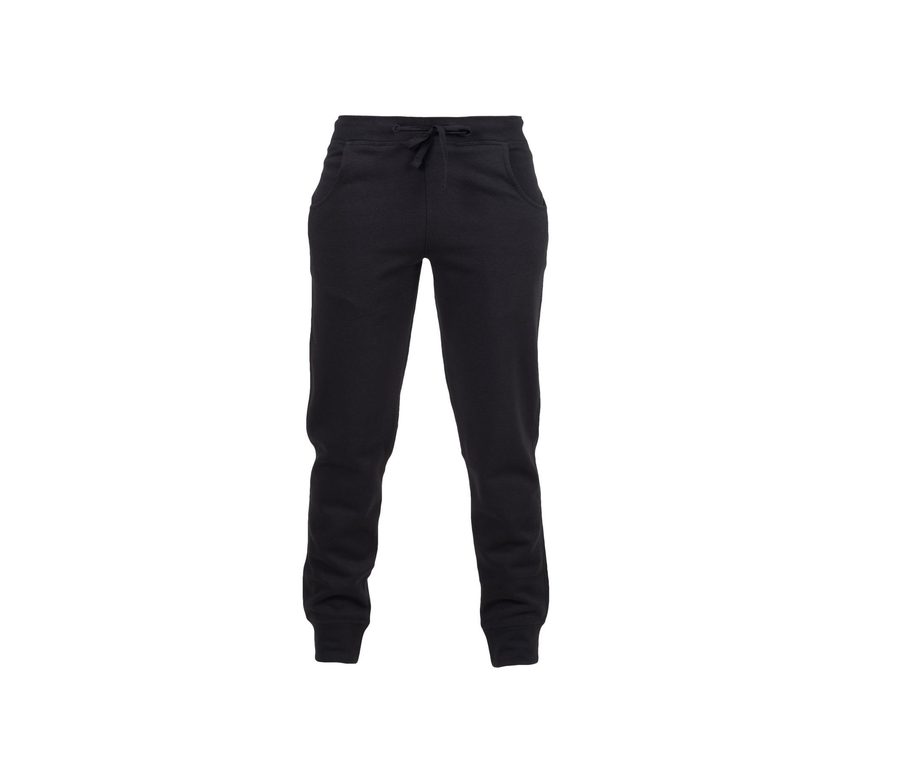 LADIES SLIM CUFFED JOGGERS — Farbe BLACK