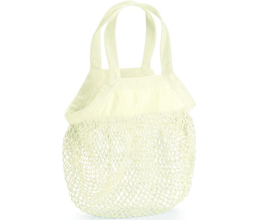 Organic Cotton Mini Mesh Grocery Bag — Farbe NATURAL