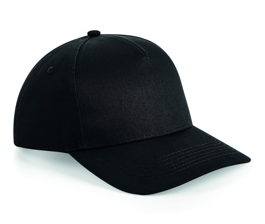 URBANWEAR 5 PANEL SNAPBACK — Farbe BLACK