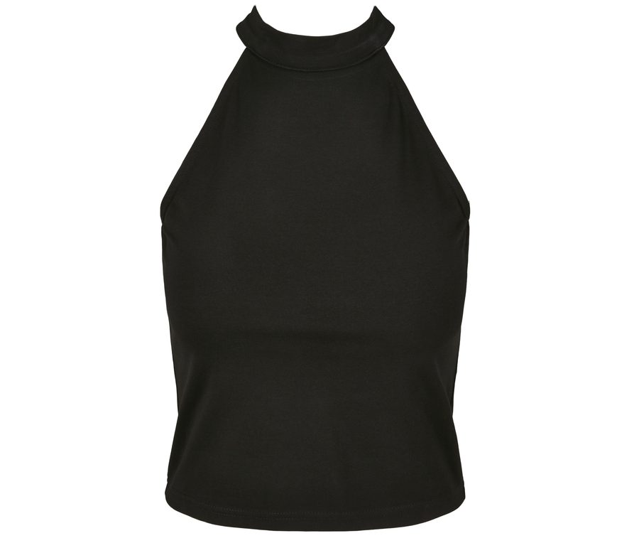 LADIES TURTLENECK SHORT TOP — Farbe BLACK
