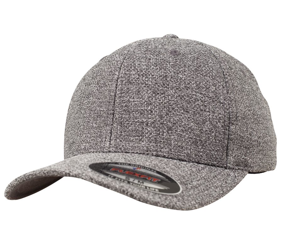 Flexfit Melange Cap — Farbe DARK HEATHER GREY