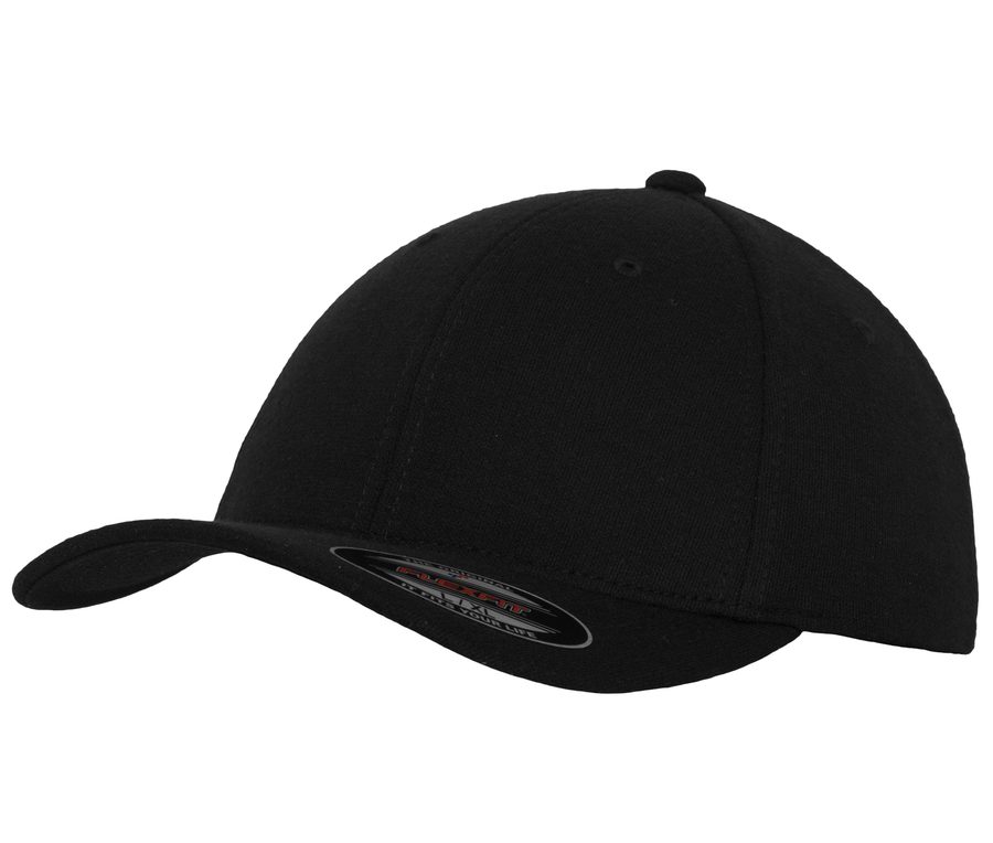Flexfit Double Jersey — Farbe BLACK