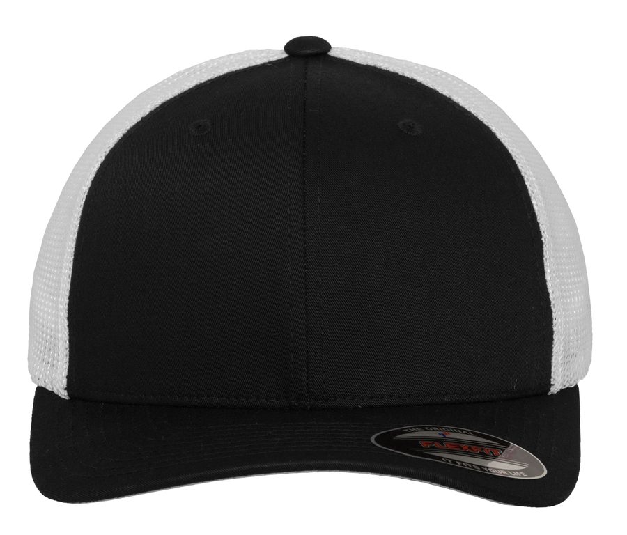 Flexfit Mesh Trucker 2-Tone — Farbe BLACK / WHITE