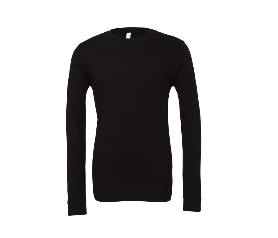 Unisex Jersey Long Sleeve Tee — Farbe BLACK