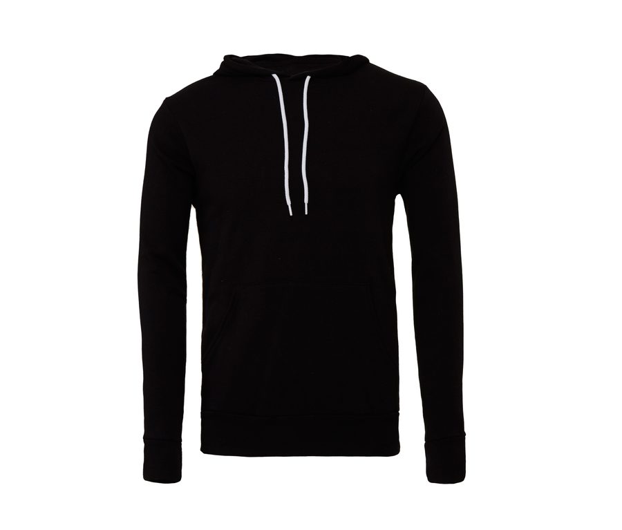 Unisex Fleece Pullover Hoodie — Farbe BLACK