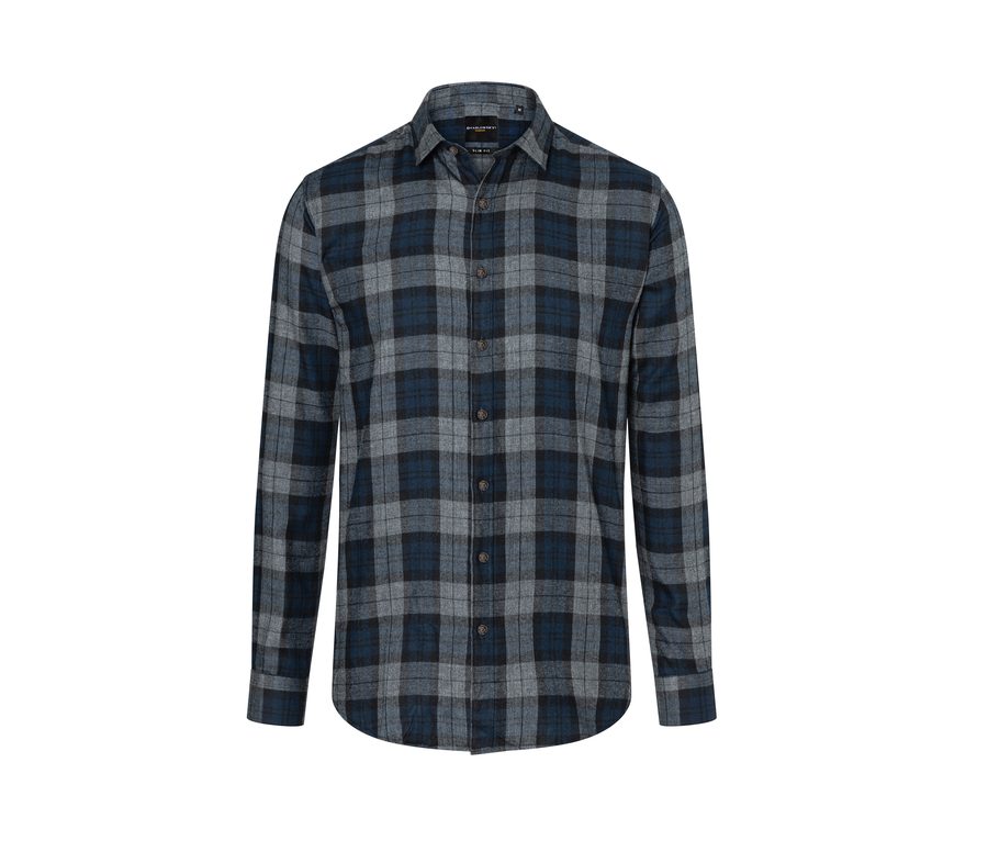 Men's Checked Shirt Urban-Style — Farbe NAVY