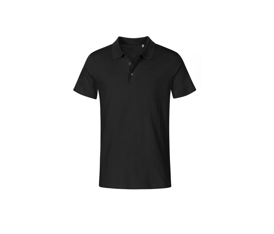 MEN'S JERSEY POLO SHIRT — Farbe BLACK