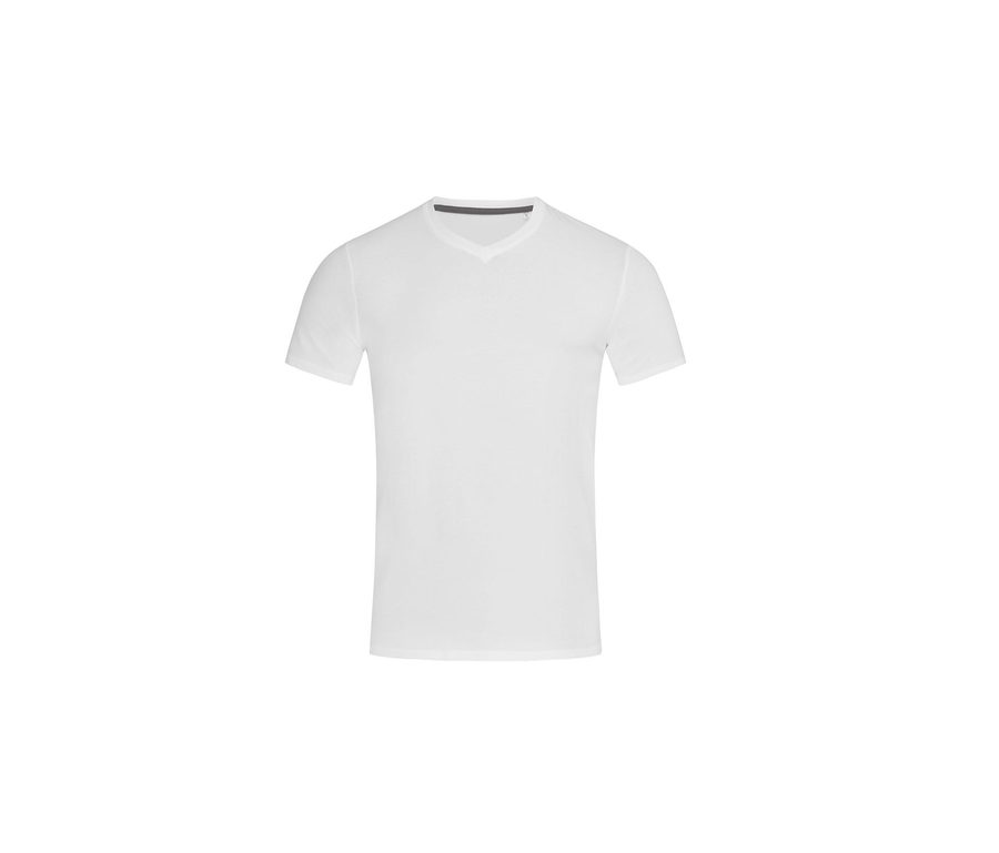 STRETCH-T V-NECK — Farbe WHITE