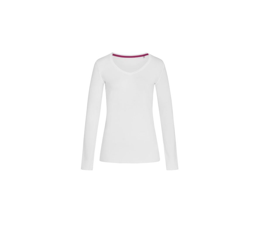 STRETCH-T LONG SLEEVE — Farbe WHITE