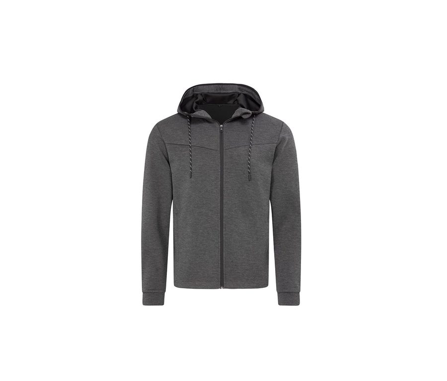 Recycled Scuba Jacket — Farbe ANTHRA HEATHER