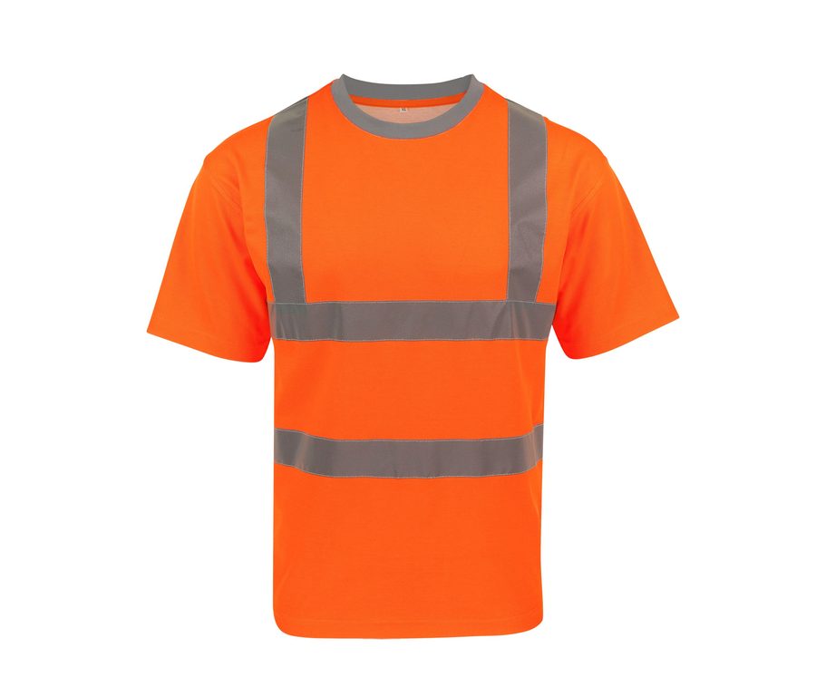 HI-VIS POLYCOTTON T-SHIRT "BARCELONA" — Farbe ORANGE