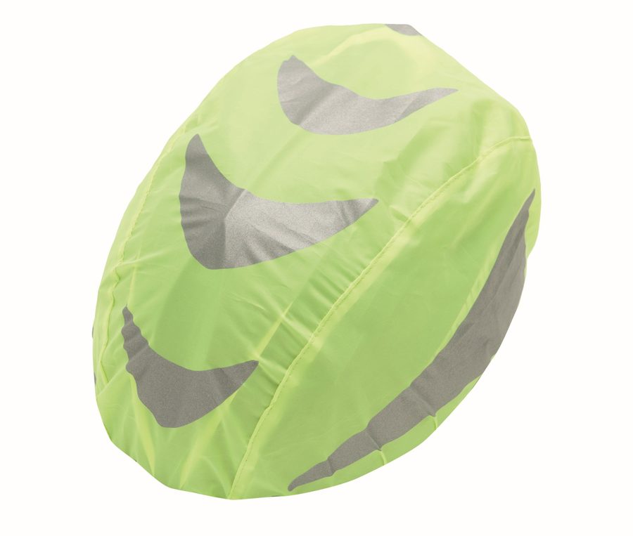 HI-VIS WATER-REPELLENT BICYCLE-HELMET COVER "MAASTRICHT" — Farbe YELLOW
