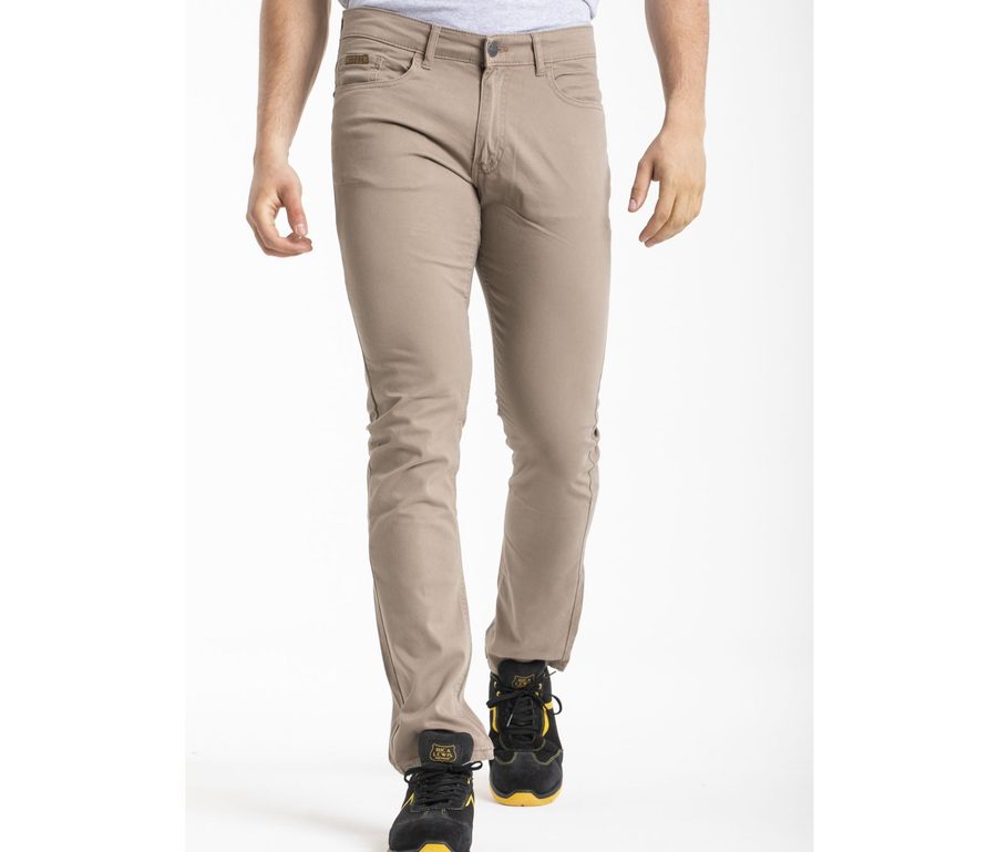 MEN'S FITTED JEANS — Farbe BEIGE