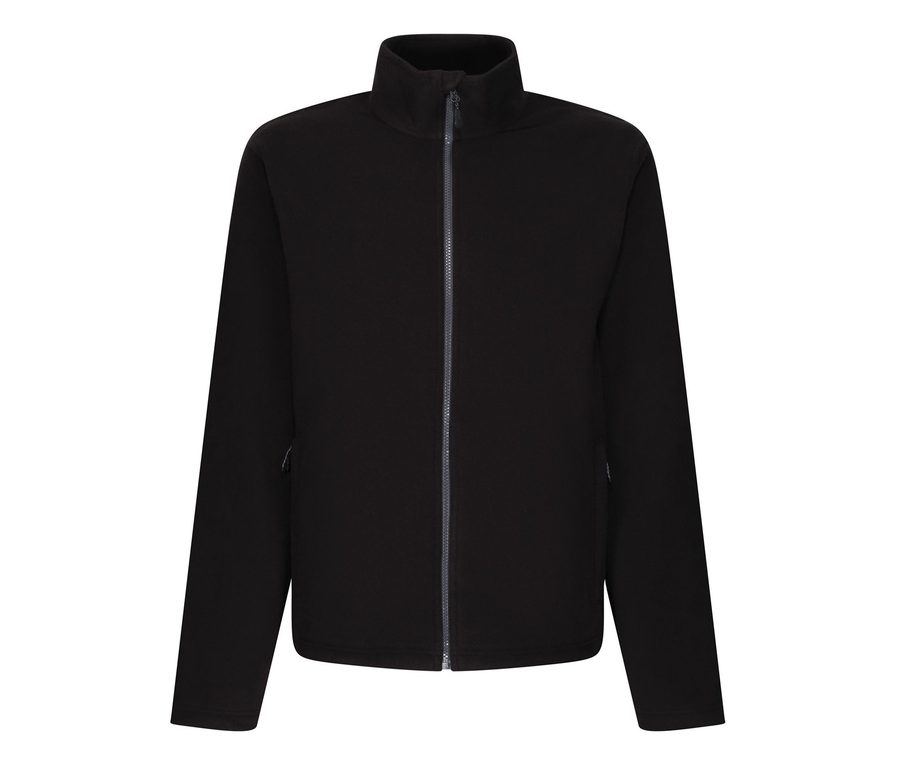 HONESTLY MADE FULL ZIP MICRO FLEECE — Farbe BLACK