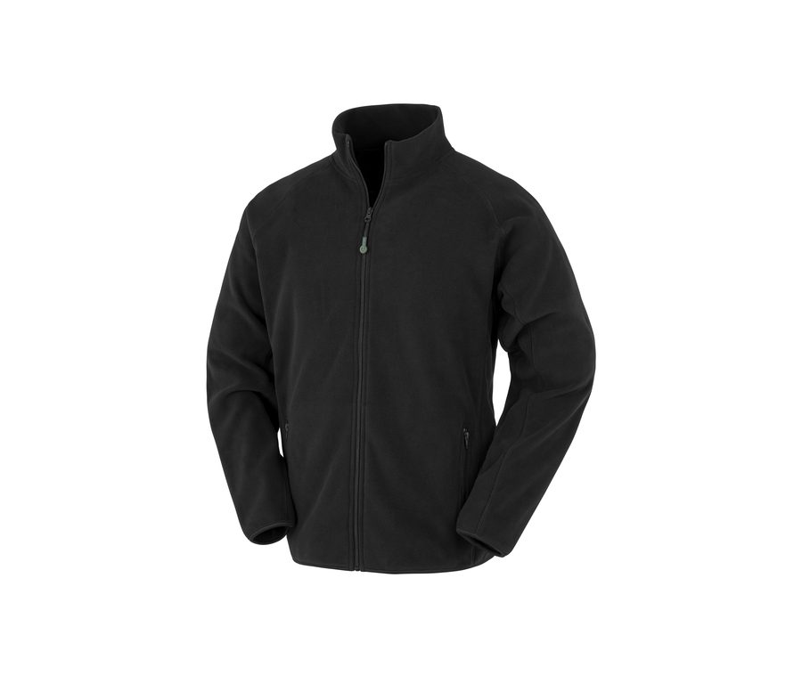 RECYCLED FLEECE POLARTHERMIC JACKET — Farbe BLACK