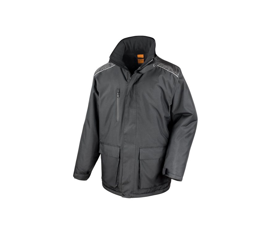VOSTEX LONG COAT — Farbe BLACK