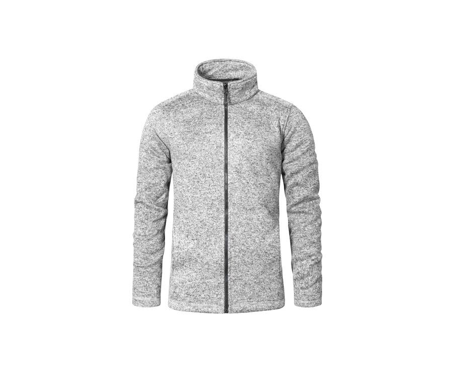 Men’s Knit Fleece Jacket C⁺ — Farbe HEATHER GREY