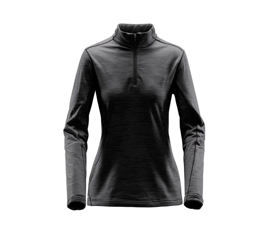 WOMEN'S BASE THERMAL 1/4 ZIP — Farbe DOLPHIN