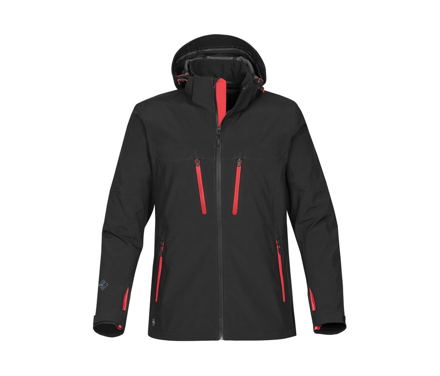 M'S PATROL SOFTSHELL — Farbe BLACK / BRIGHT RED