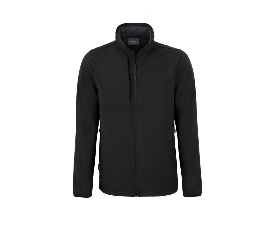 EXPERT MENS BASECAMP SOFTSHELL JACKET BLACK — Farbe BLACK