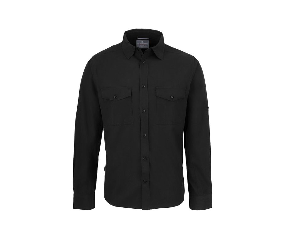 EXPERT KIWI LONG SLEEVED SHIRT — Farbe BLACK