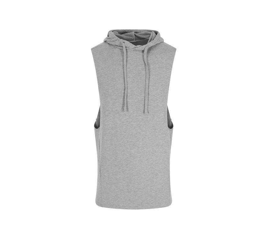 URBAN SLEEVELESS MUSCLE HOODIE — Farbe SPORTS GREY
