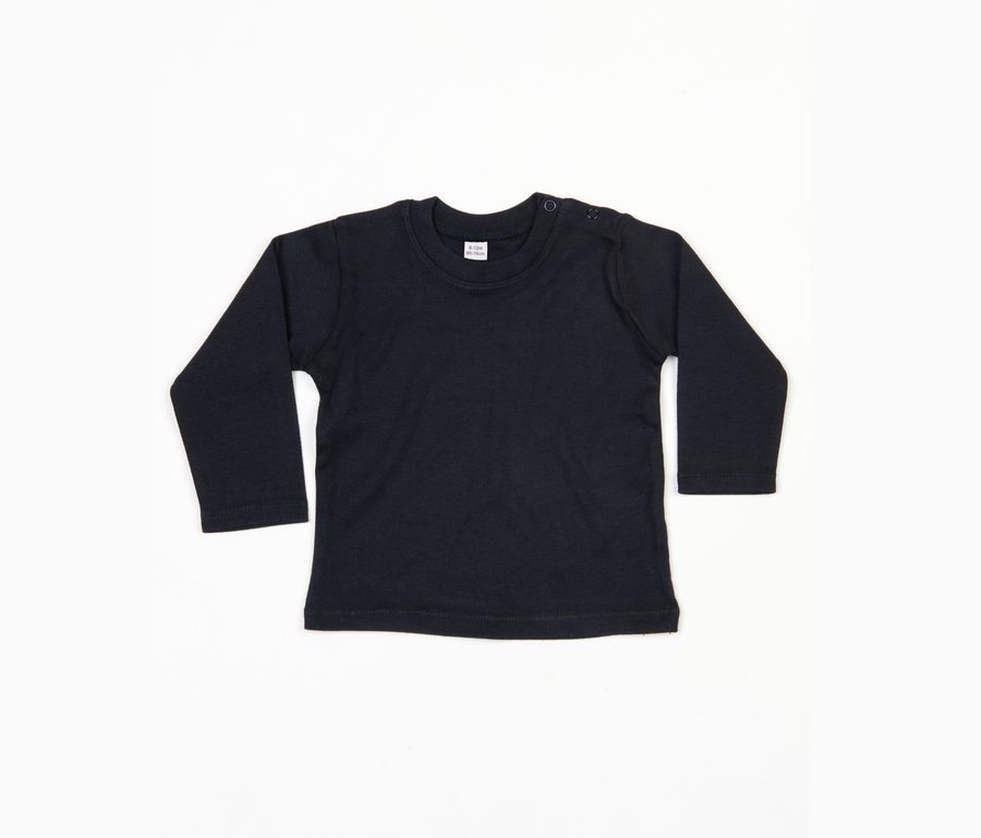 BABY LONG SLEEVE T — Farbe BLACK