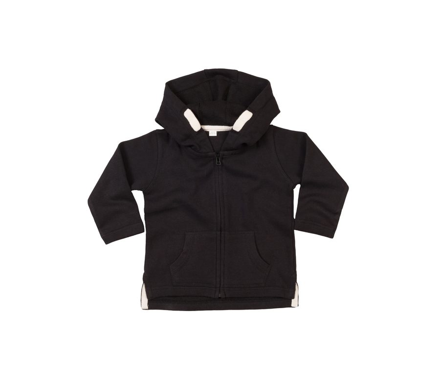 BABY HOODIE — Farbe BLACK