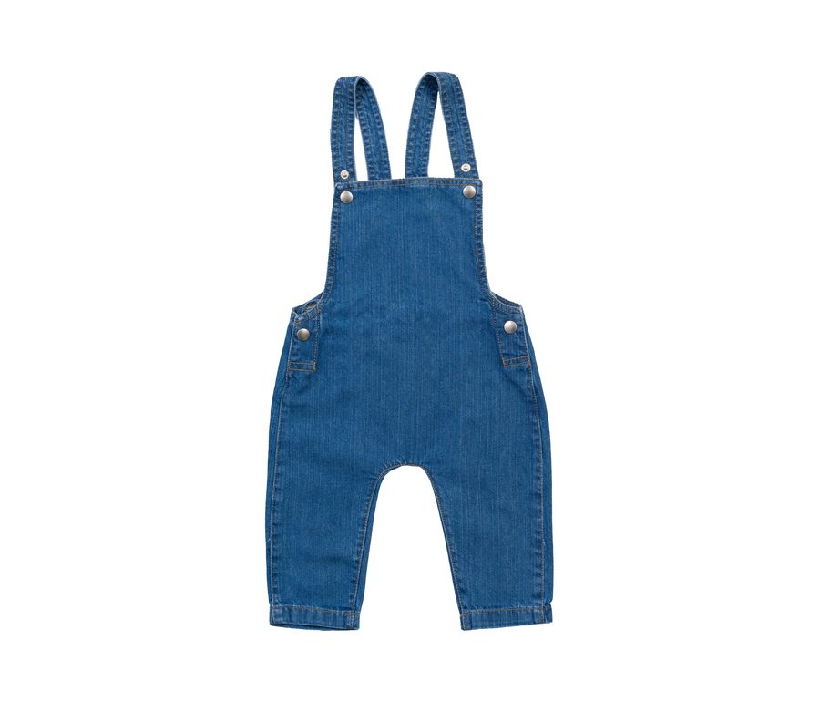 BABY ROCKS DENIM DUNGAREES — Farbe DENIM BLUE