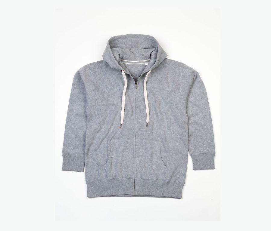 WOMEN'S SUPERSTAR ZIP-THROUGH HOODIE — Farbe HEATHER GREY MELANGE