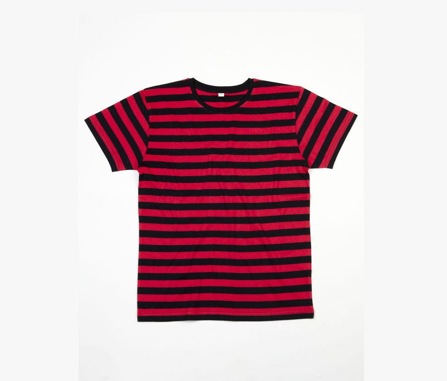 MEN'S STRIPY T — Farbe BLACK / RED