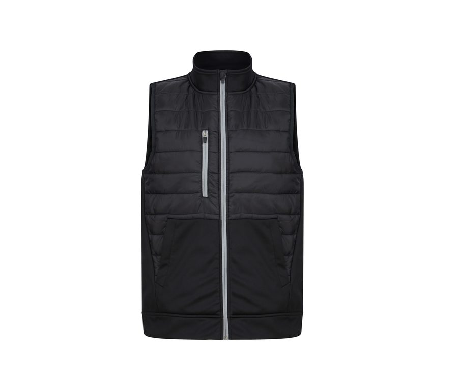 UNISEX PADDED SPORTS GILET — Farbe BLACK