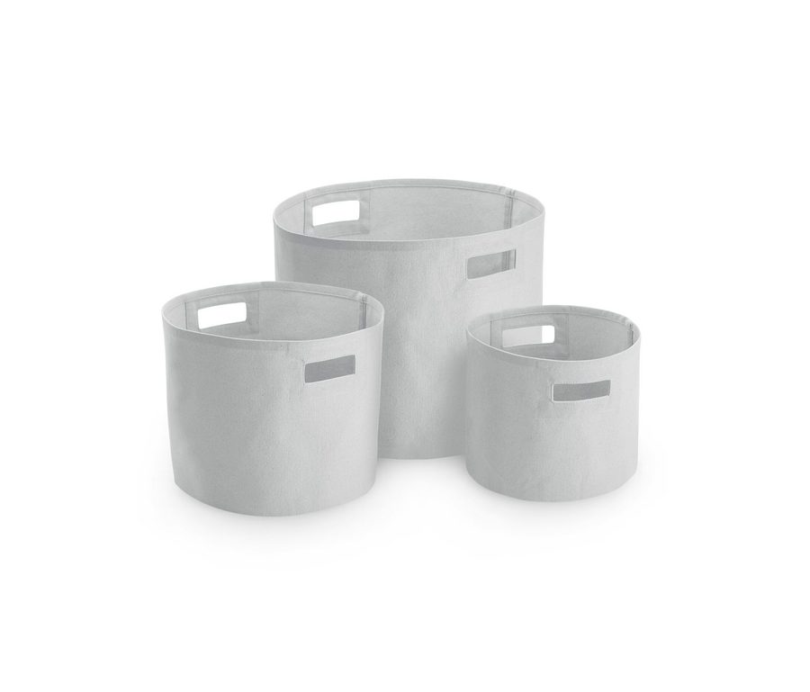 CANVAS STORAGE TUBS — Farbe LIGHT GREY