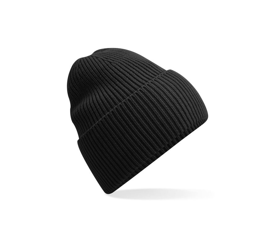 OVERSIZED CUFFED BEANIE — Farbe BLACK