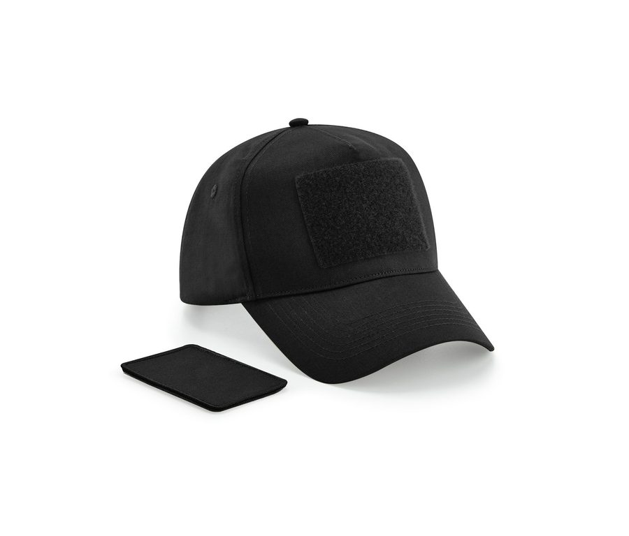 REMOVABLE PATCH 5 PANEL CAP — Farbe BLACK