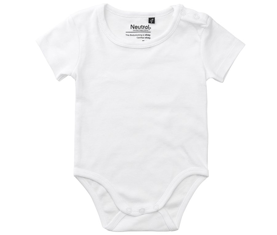 BABIES SHORT SLEEVE BODYSTOCKINGS — Farbe WHITE