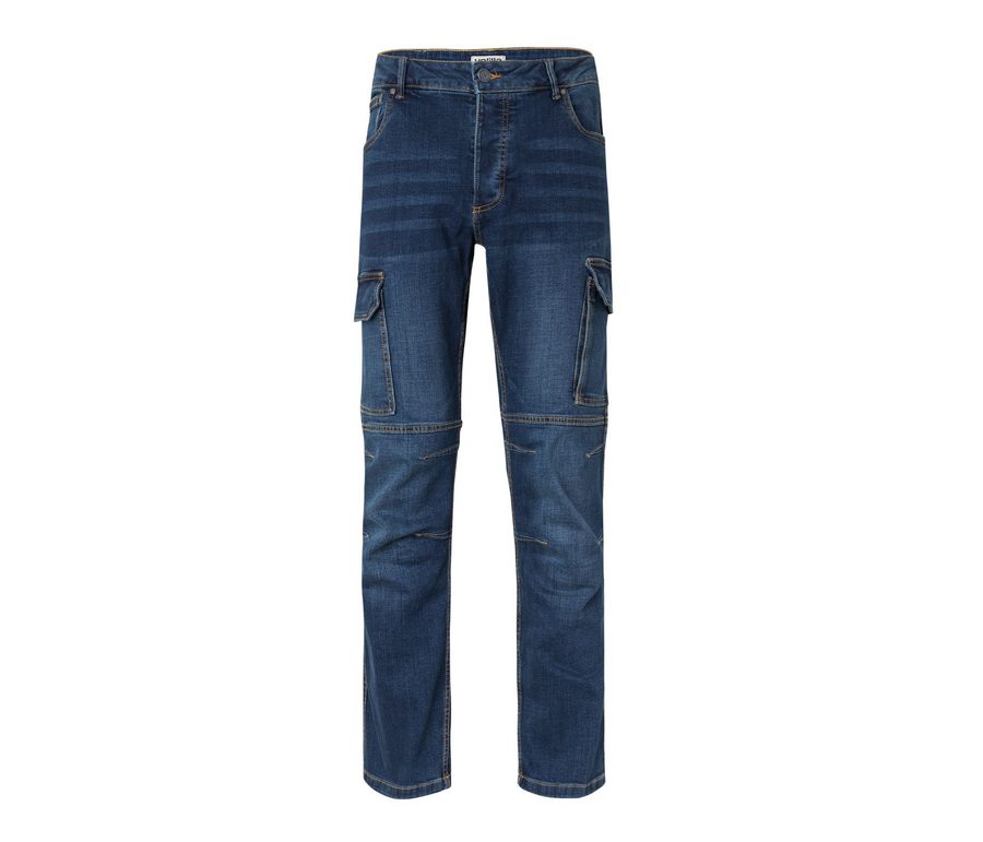 MULTI-POCKET STRETCH JEANS — Farbe JEAN BLUE
