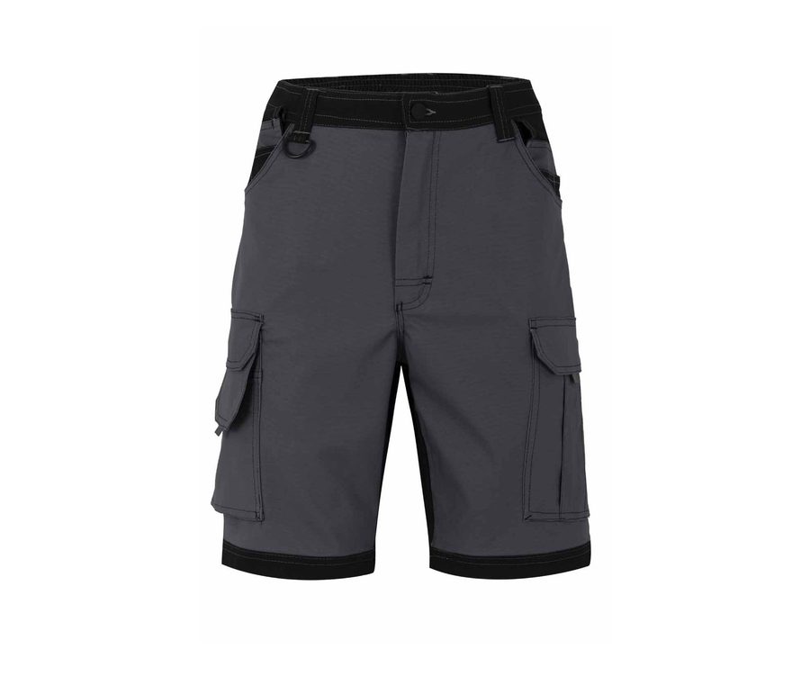 MULTI-POCKET BERMUDA SHORTS — Farbe GREY / BLACK